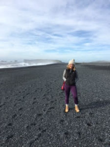 Taking in Iceland.