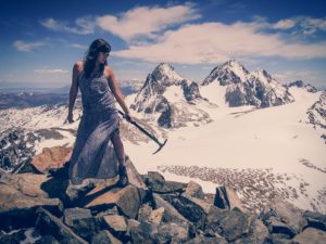 Jessica on Mount Davis.