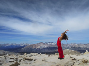 Jessica on Mount Whitney.